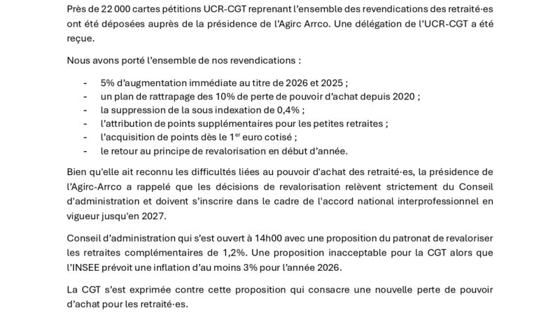 14 octobre, grosse colère et belle mobilisation des retraité·es