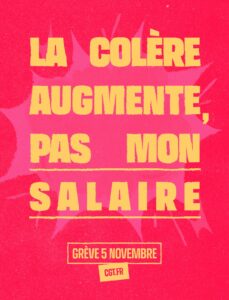 Le 5 novembre, grandes grèves intersyndicales dans tout le pays